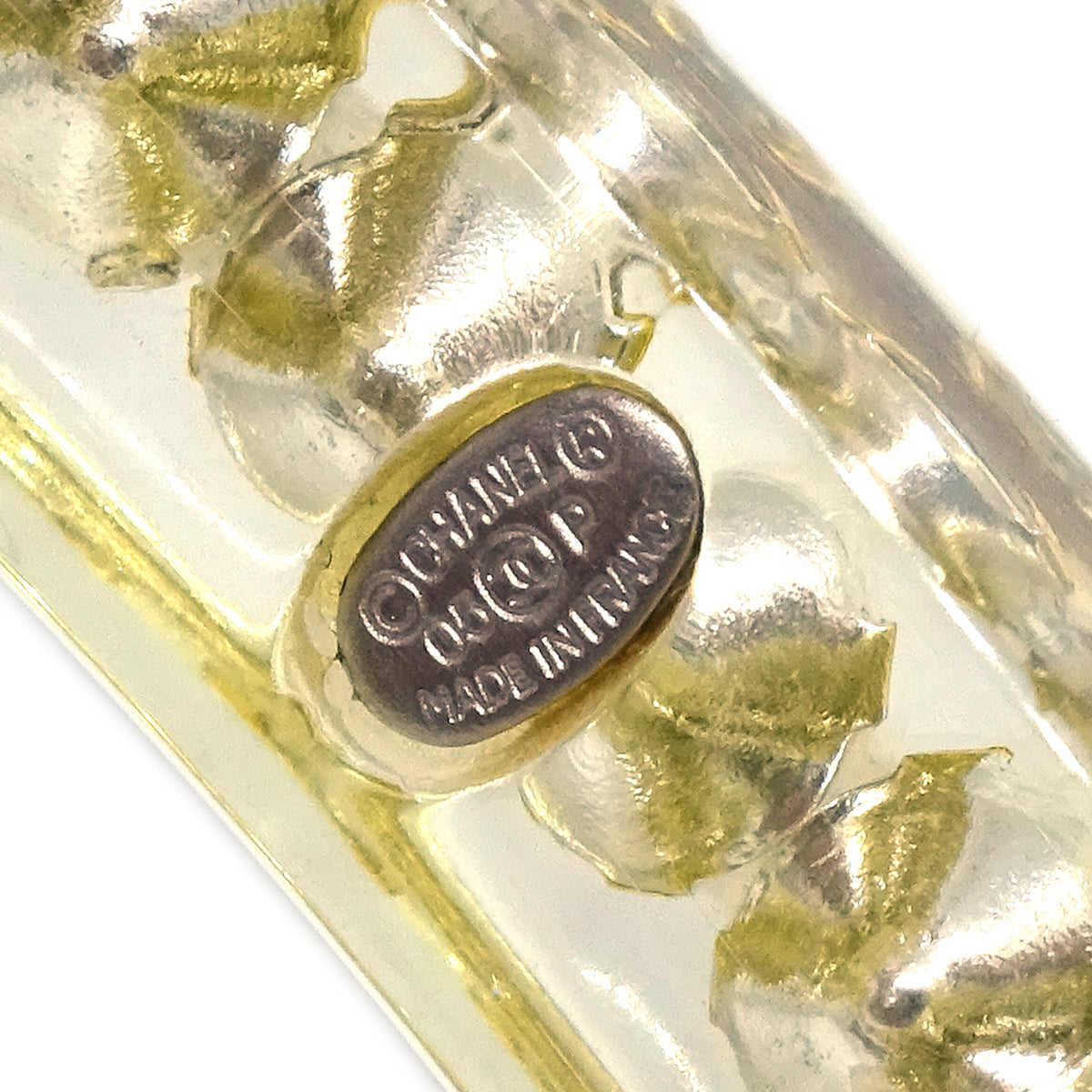 Luxury Chanel Bangle Rhinestone Clear 05P