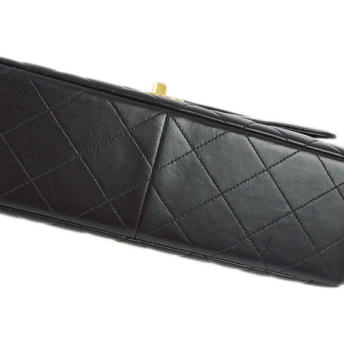 Luxury Chanel 1994-1996 Black Lambskin Double Sided Classic Flap Handbag