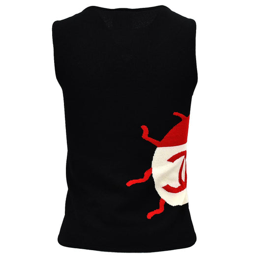 Luxury Chanel Ladybug Sleeveless Tops Black 04P #38
