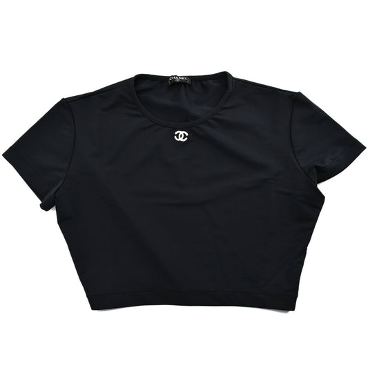 Luxury Chanel Cropped T-shirt Black #42