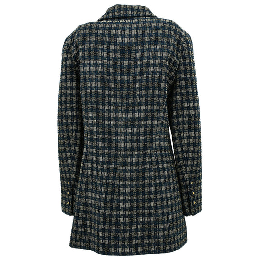 Luxury Chanel Single Breasted Jacket Navy 95A #44