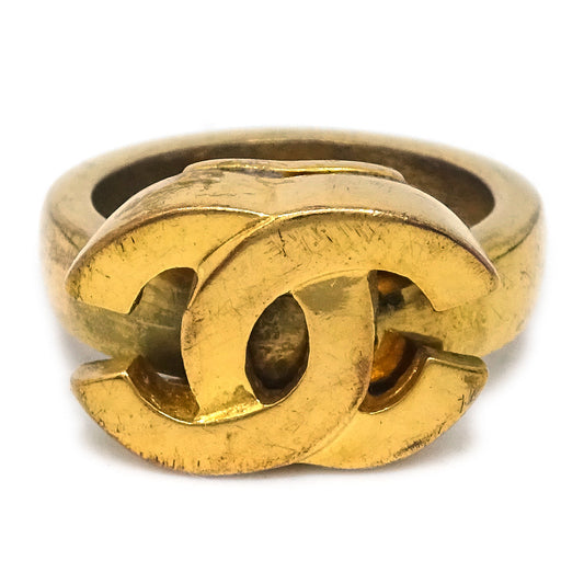 Luxury Chanel Ring Gold #52 #12 01P