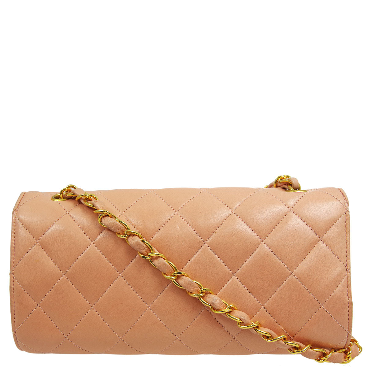 Luxury Chanel * 1994-1996 Pink Lambskin Classic Single Flap Shoulder Bag