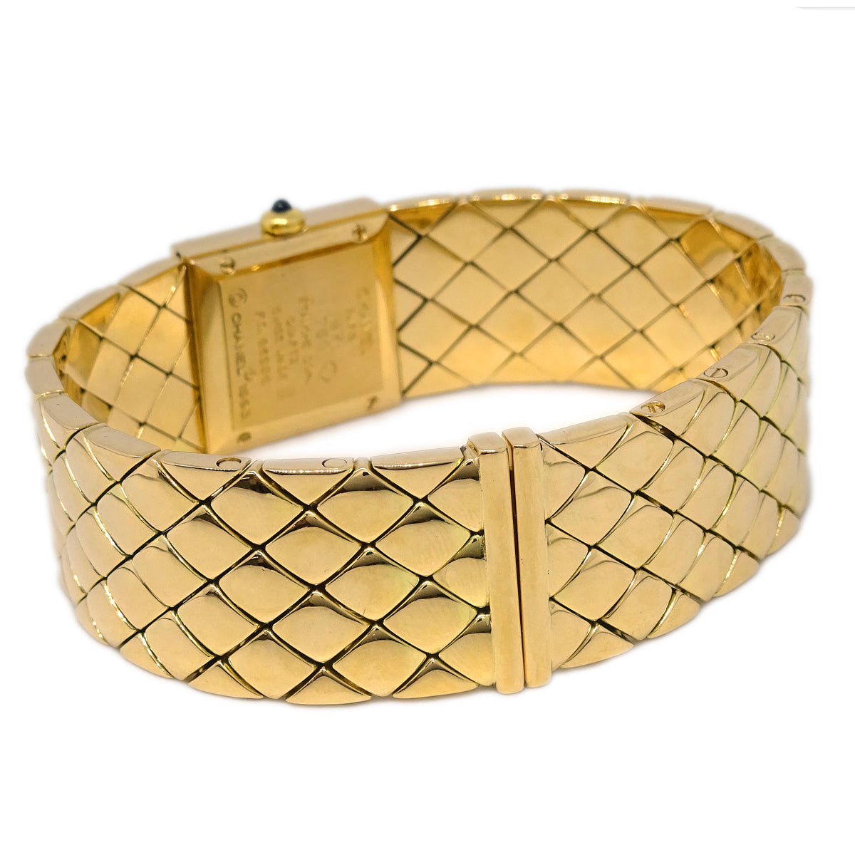 Luxury Chanel Matelasse Watch 18KYG