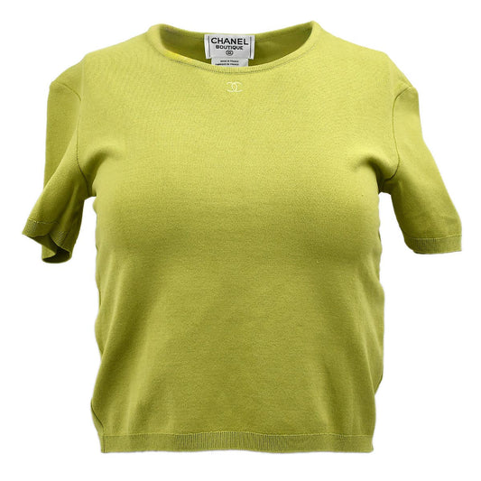 Luxury Chanel T-shirt Light Green 98P #40