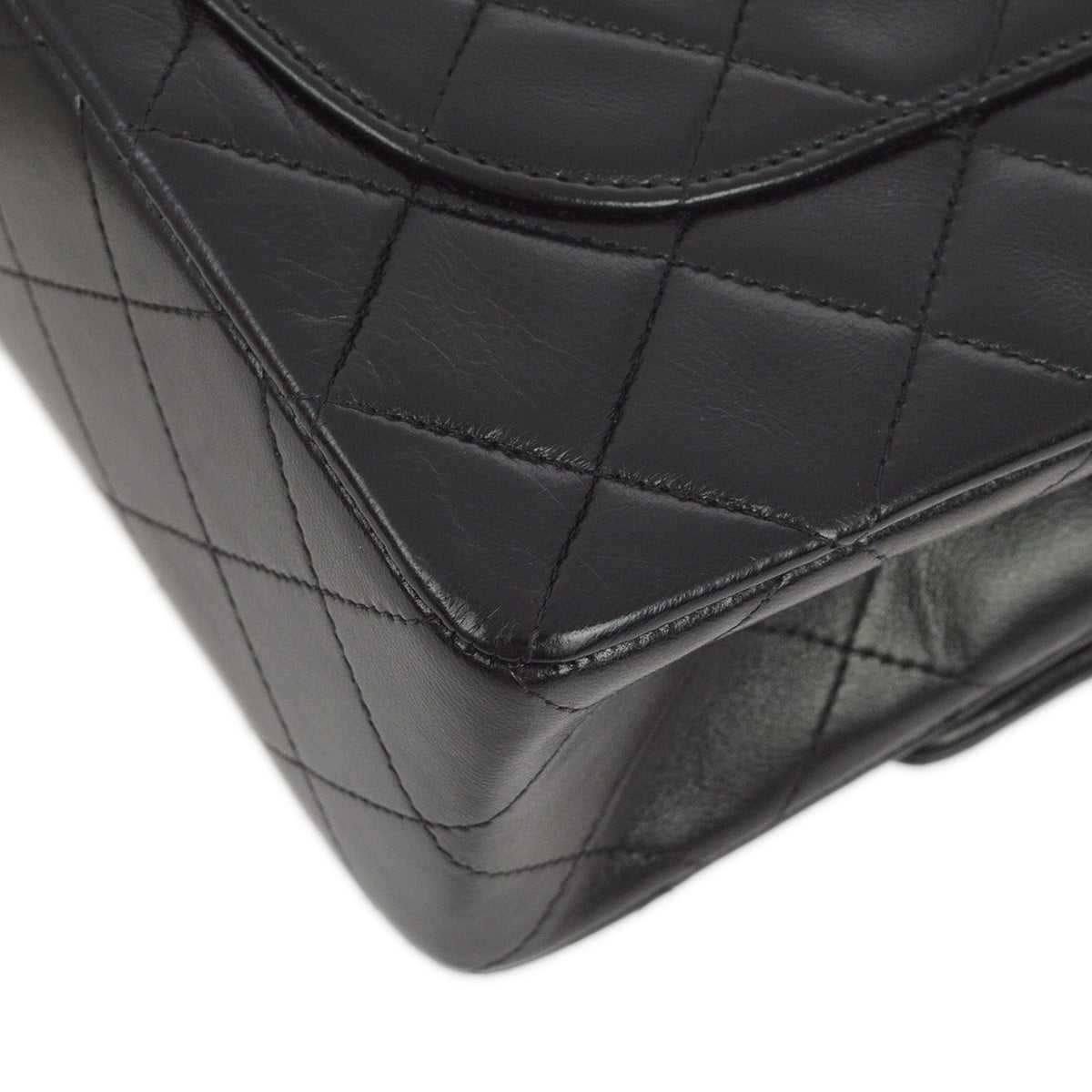 Luxury Chanel 1994-1996 Black Lambskin Small Classic Double Flap Shoulder Bag