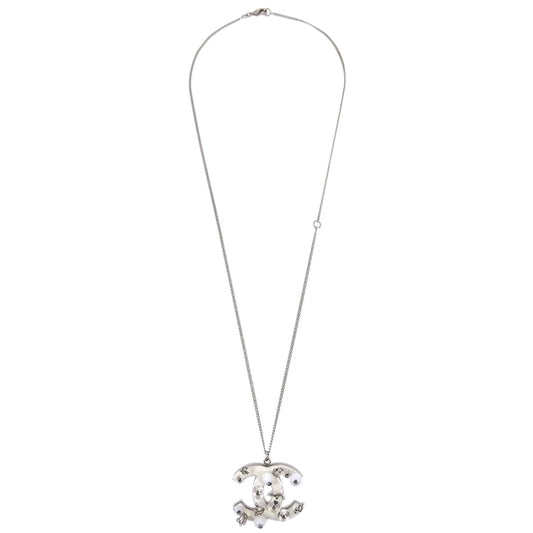 Luxury Chanel Chain Necklace Silver B10A