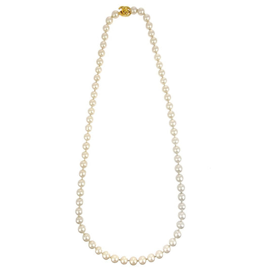 Luxury Chanel Costume Pearl Necklace 96P