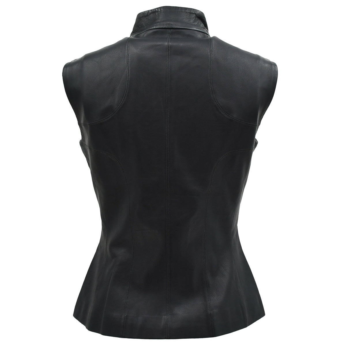 Luxury Chanel Sleeveless Vest Jacket Charcoal Gray #38 02A
