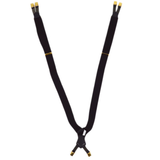 Luxury Chanel Black Suspenders Small New