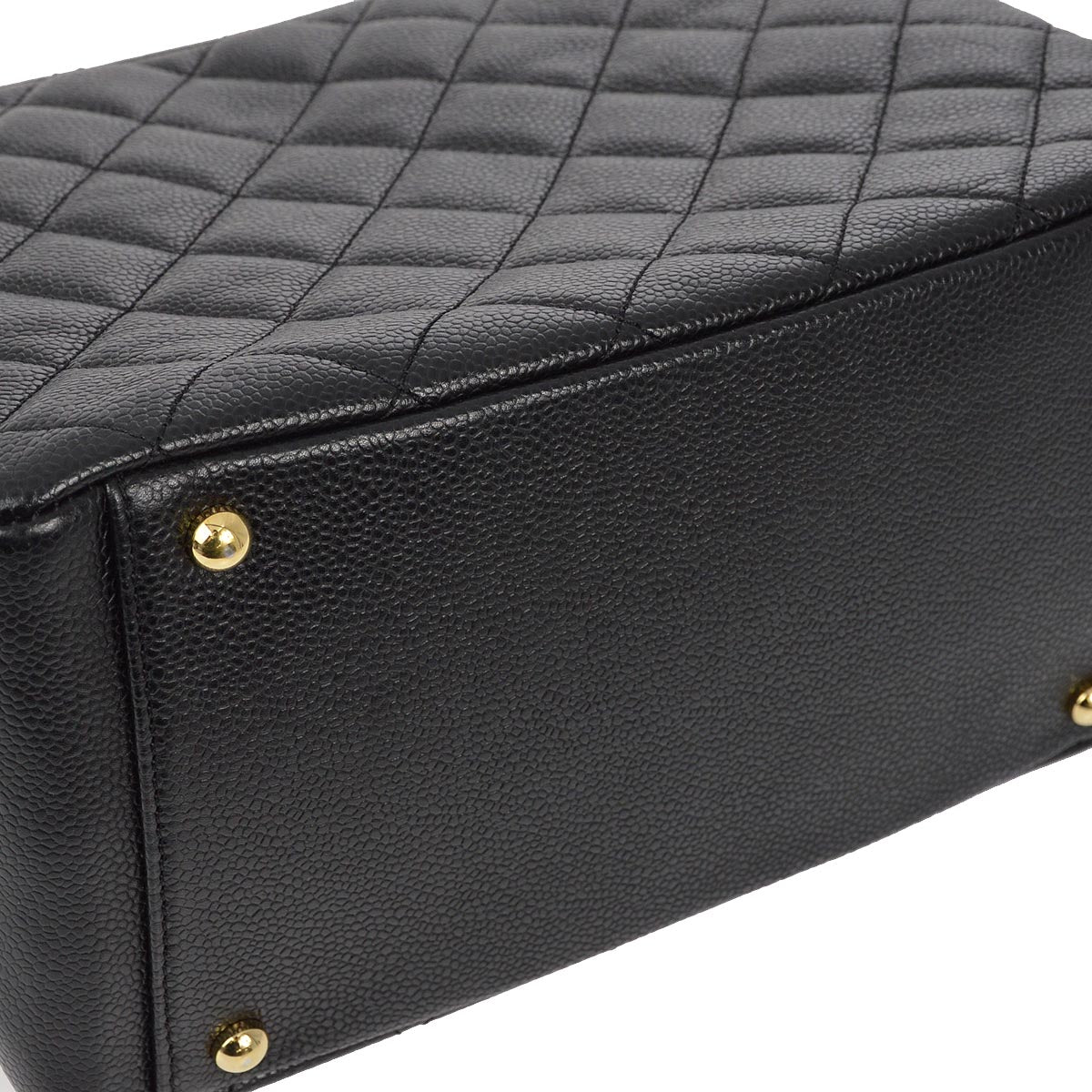 Luxury Chanel 2001-2003 Black Caviar Petite Timeless Tote PTT Chain Handbag
