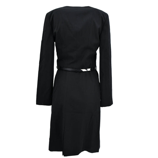Luxury Chanel Setup Suit Jacket Skirt Black 00T #38