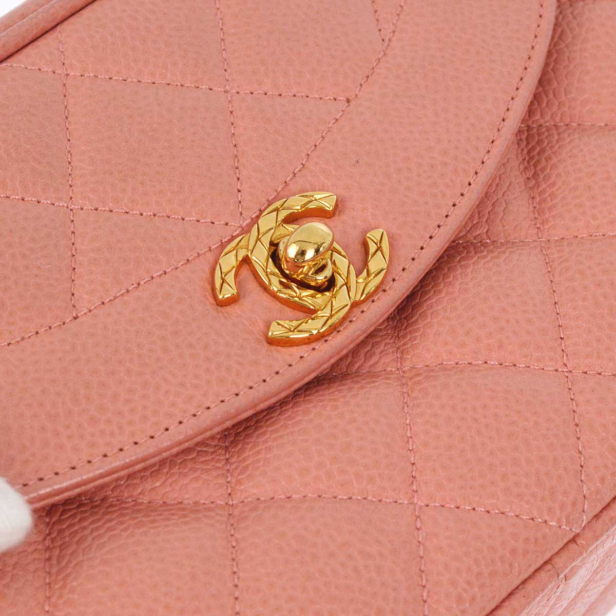 Luxury Chanel 1991-1994 Pink Caviar Camera Bag Mini