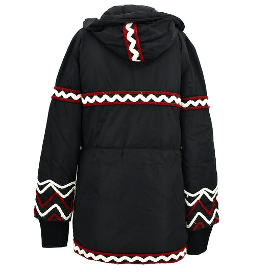 Luxury Chanel Sport Line Zip Up Hooded Jacket Black 07A #38