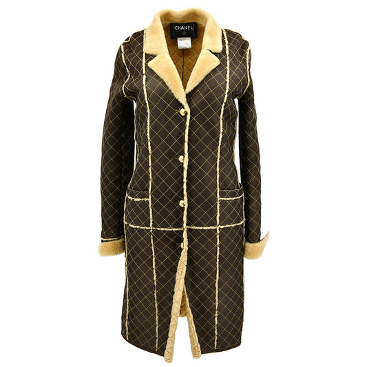 Luxury Chanel Coat Brown 04A #34