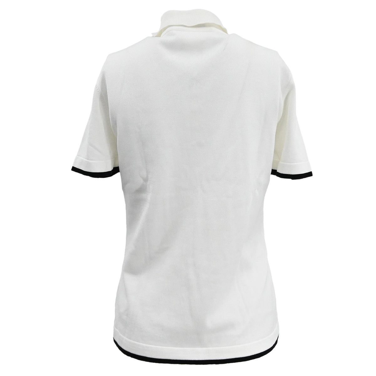 Luxury Chanel Polo T-shirt Top White 96C #42