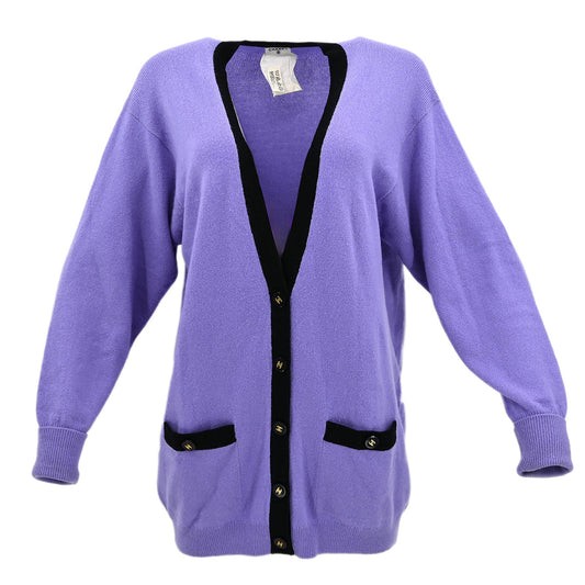 Luxury Chanel Cardigan Purple