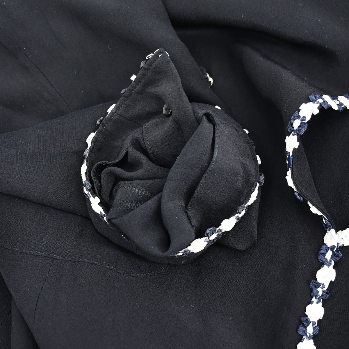 Luxury Chanel Collarless Jacket Black