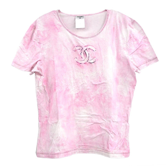 Luxury Chanel T-shirt Top Pink 09C #46