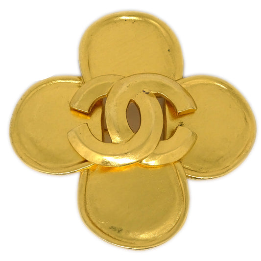 Luxury Chanel Brooch Pin Gold 96P