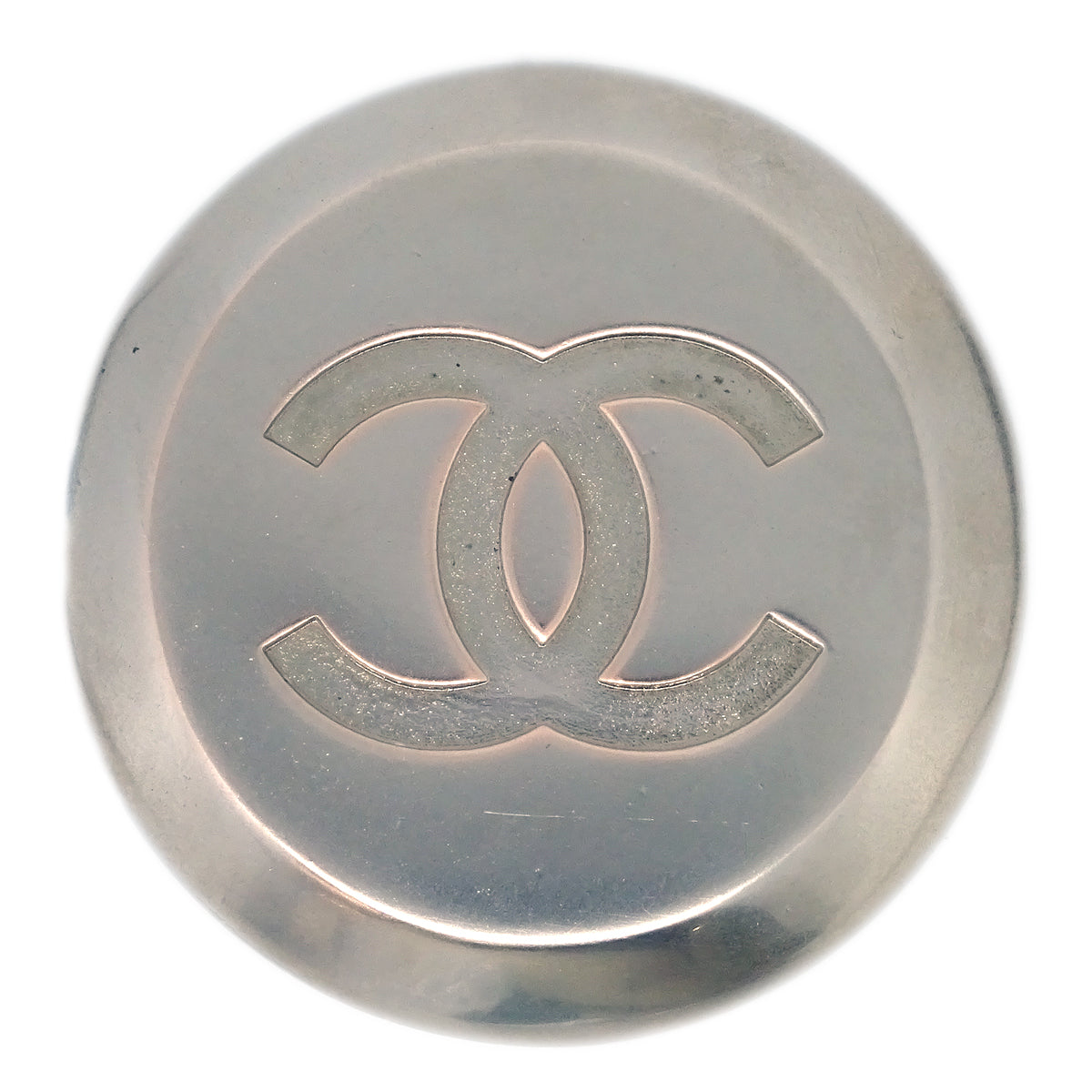 Luxury Chanel Scarf Ring Silver 99P
