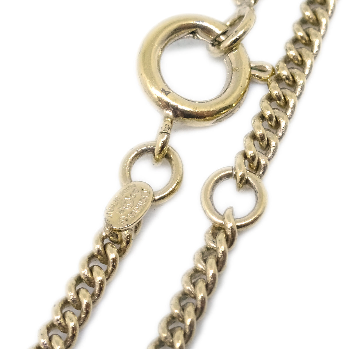 Luxury Chanel Heart Chain Pendant Necklace Gold 05P