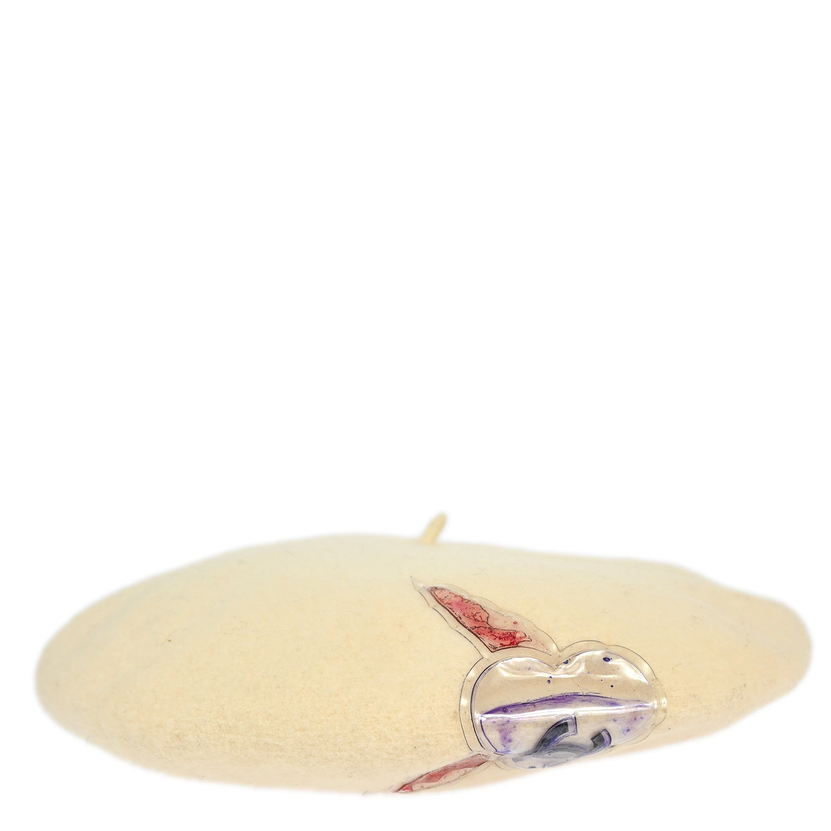 Luxury Chanel Ivory Hat Beret Small New