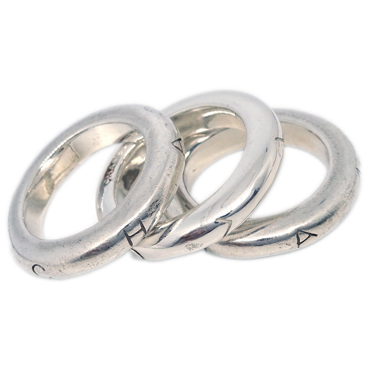 Luxury Chanel 3set Rings #52 #52.5 #53 SV925
