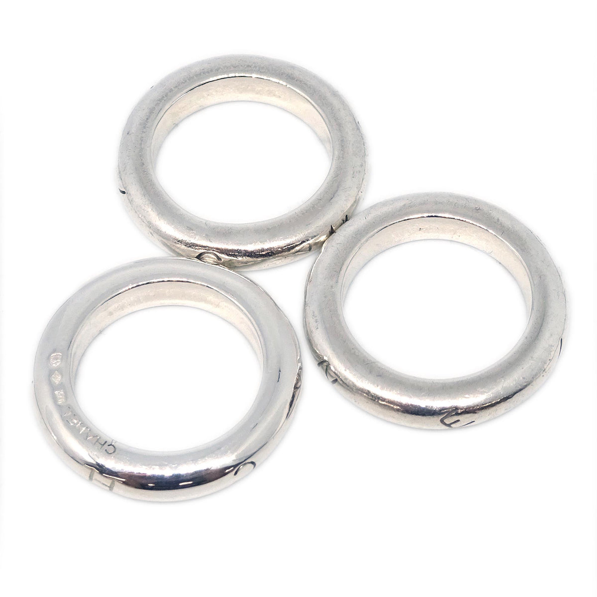 Luxury Chanel 3set Rings #52 #52.5 #53 SV925