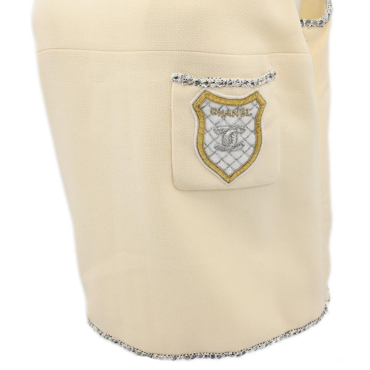 Luxury Chanel Sleeveless Top Ivory 05C #42