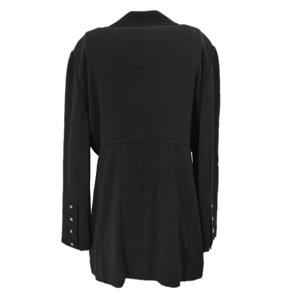 Luxury Chanel Single Breasted Jacket Black