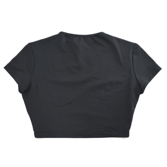 Luxury Chanel Cropped T-shirt Black 95P #40