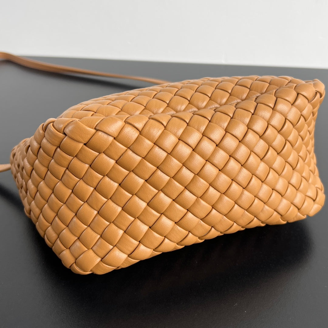 Luxury Bottega Veneta BV Small Cobble Top Handle 23cm Gold Lambskin