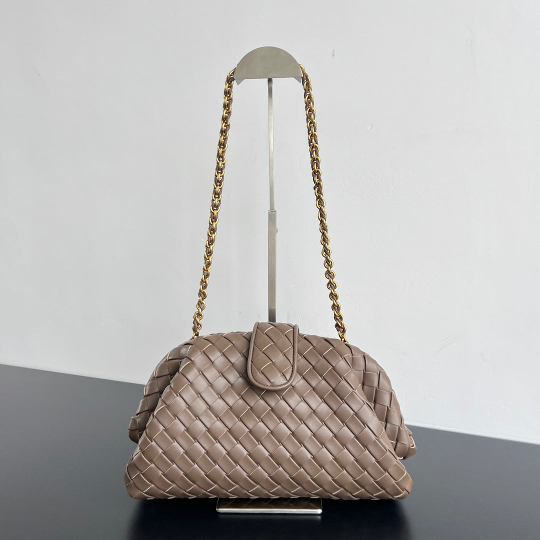 Luxury Bottega Veneta BV Lauren 1980 31.5cm Dark Beige Lambskin