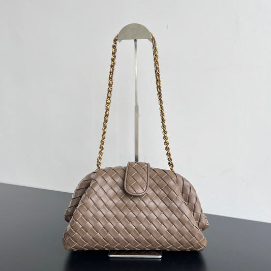 Luxury Bottega Veneta BV Lauren 1980 31.5cm Dark Beige Lambskin