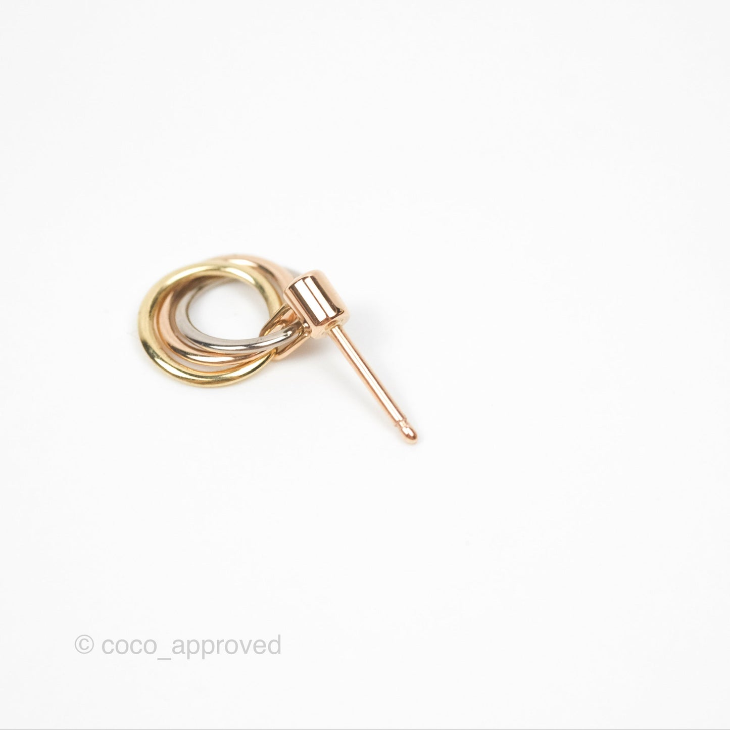 Cartier Trinity Diamond Earrings White Gold/ Yellow Gold/ Rose Gold