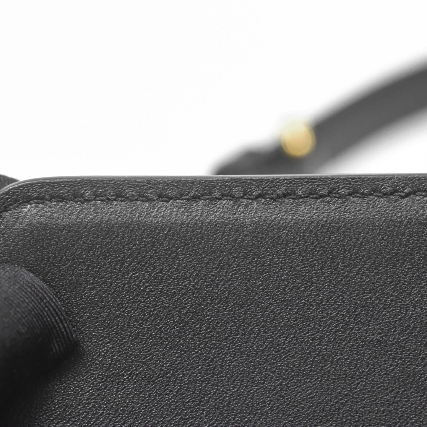 Celine Triomphe Shoulder Bag Black Calfskin