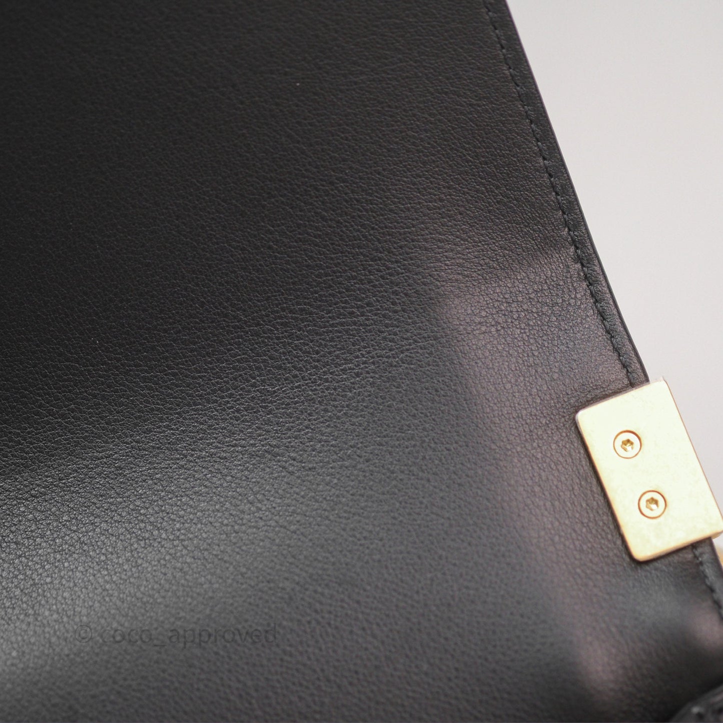Chanel Small Boy Black Lambskin Aged Gold Hardware
