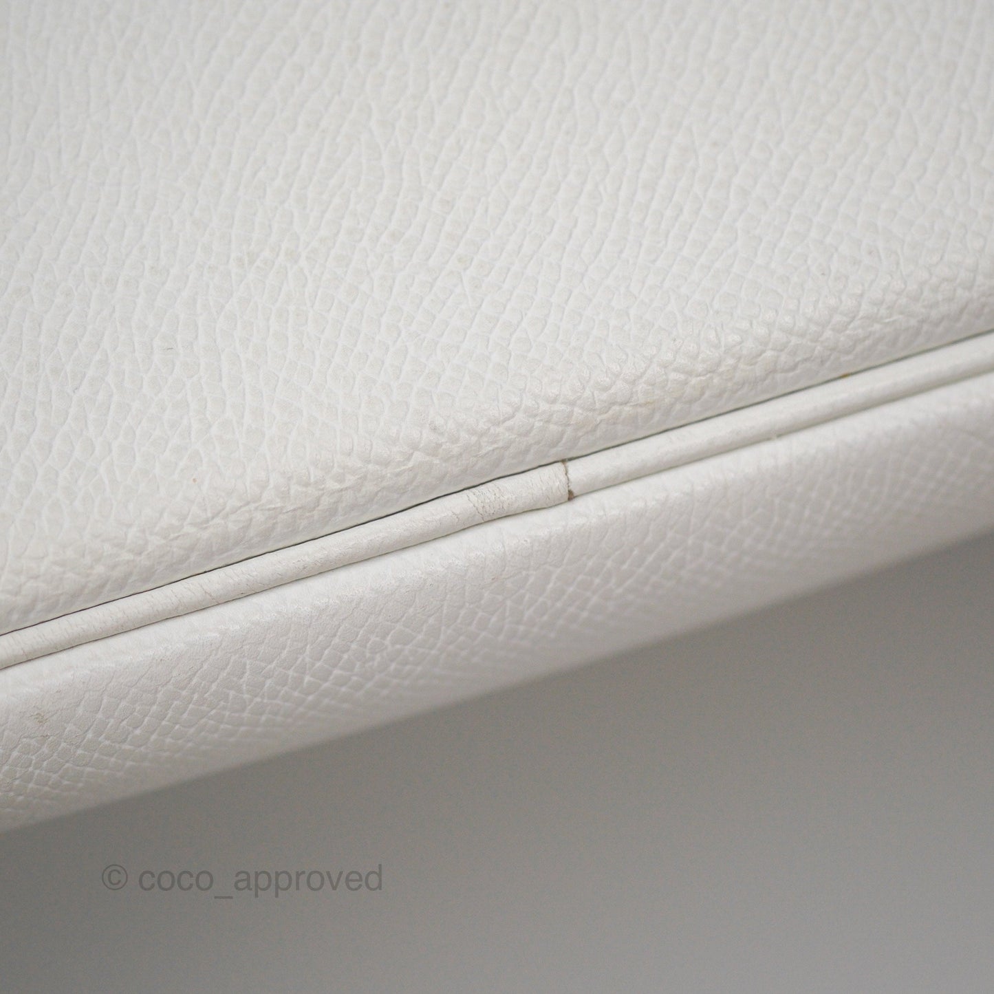 Hermès Birkin 30 Retourne White Epsom Palladium Hardware
