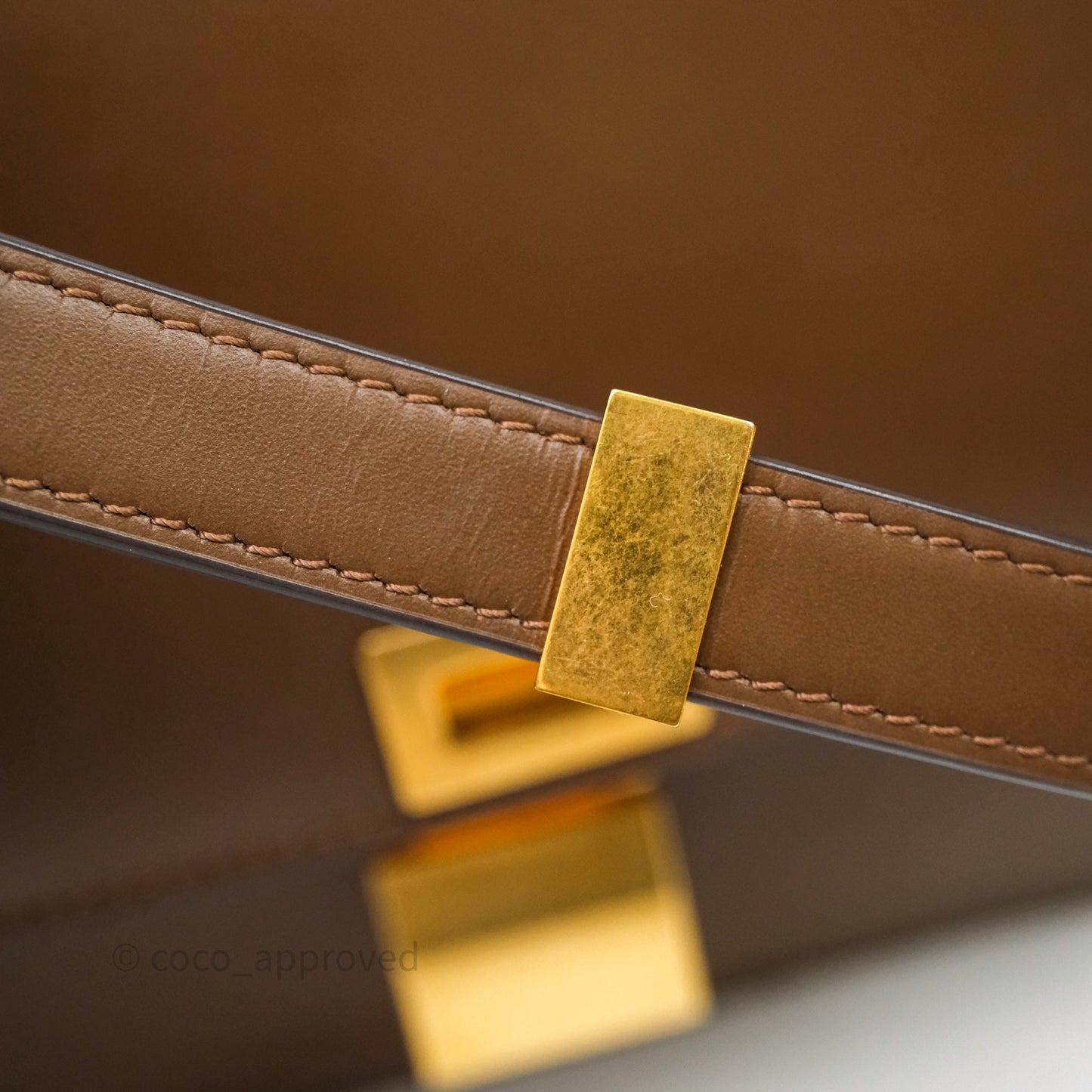 Celine Medium Classic Box Flap Caramel Calfskin