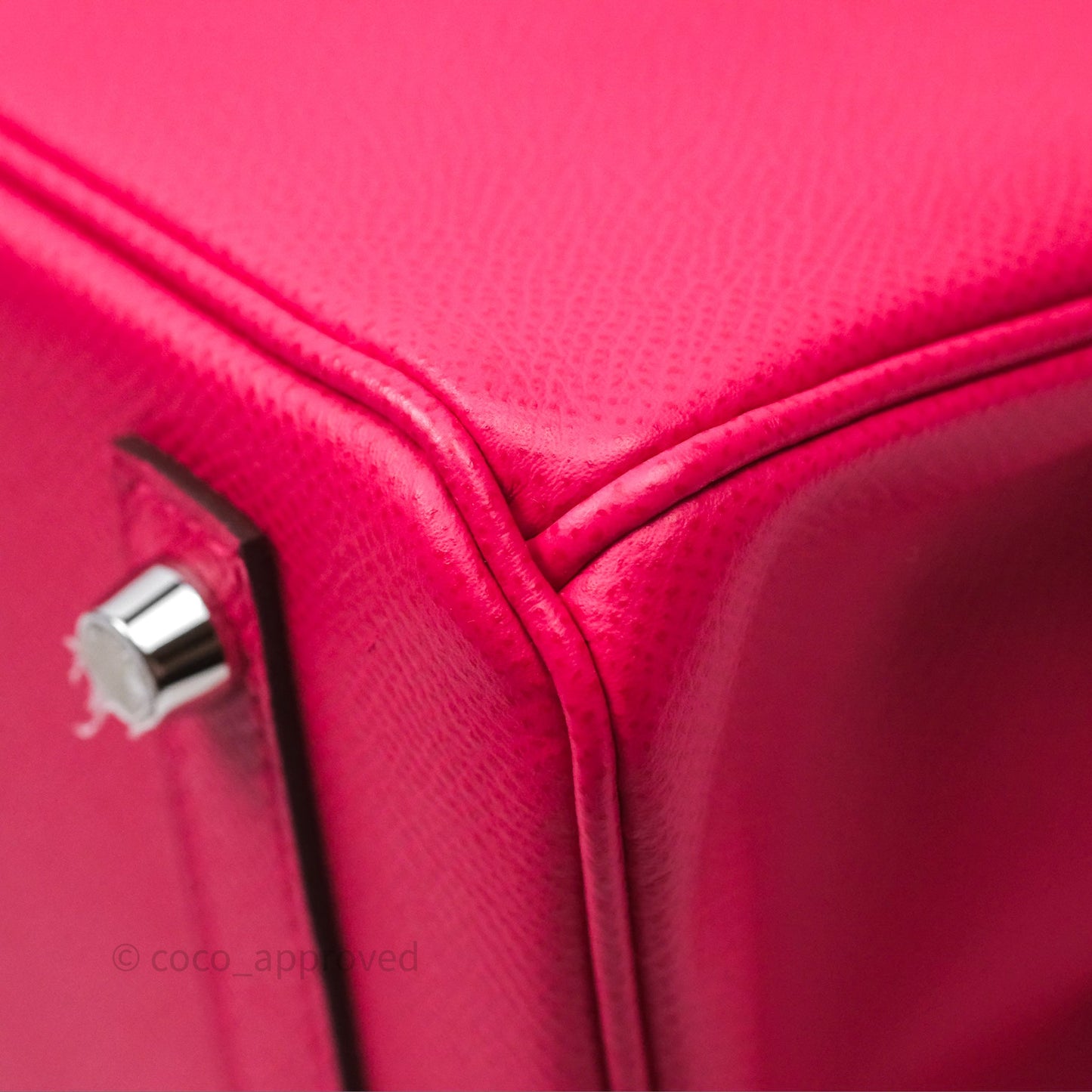 Hermès Birkin 30 Framboise 90 Epsom Palladium Hardware