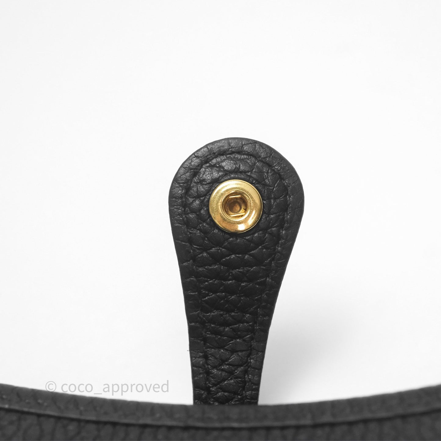 Hermès Mini Evelyne 16 Noir 89 Clemence Gold Hardware