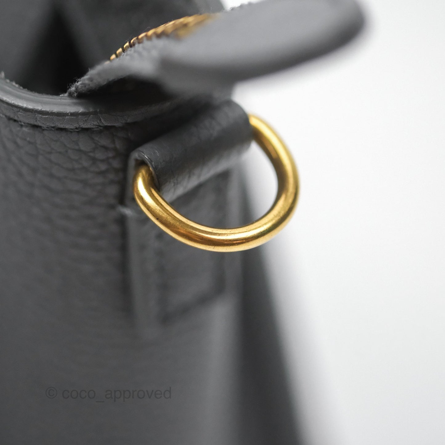 Celine Nano Luggage Bag Grey Drummed Calfskin