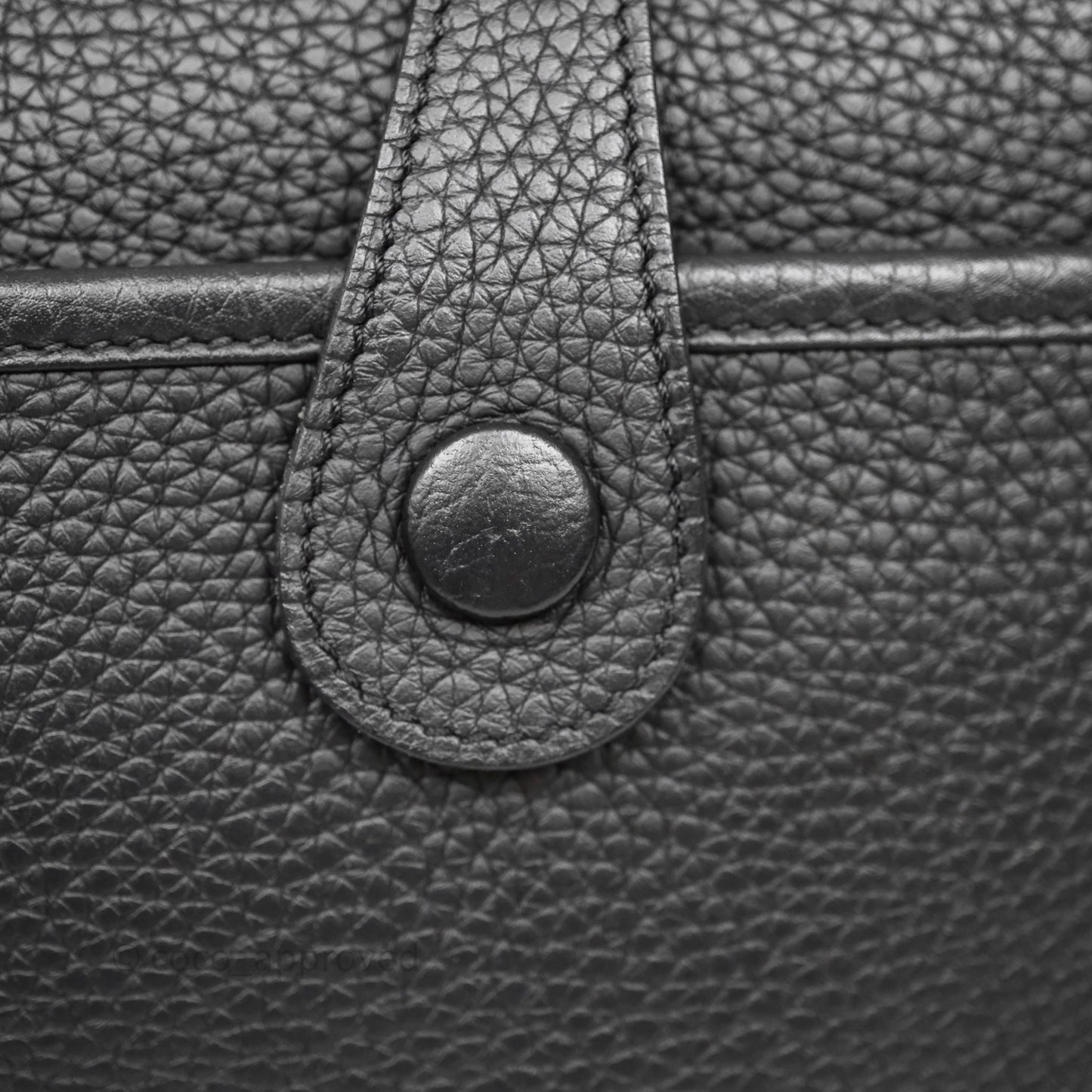 Hermes Evelyne III 29 Black Clemence Gold Hardware