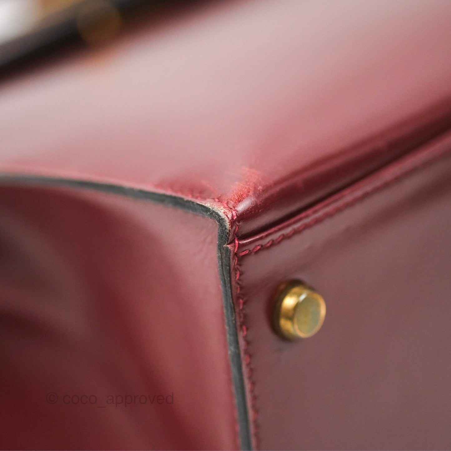Hermès Kelly Sellier 28 Box Rouge Gold Hardware