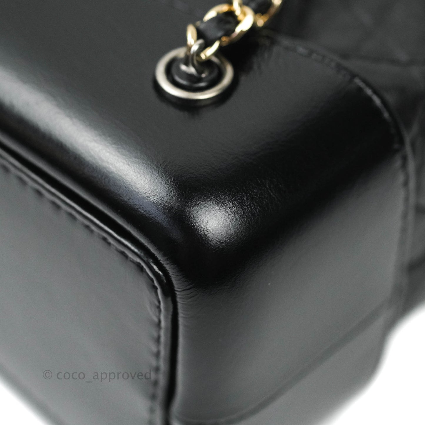 Chanel Small Gabrielle Backpack Black Aged Calfskin