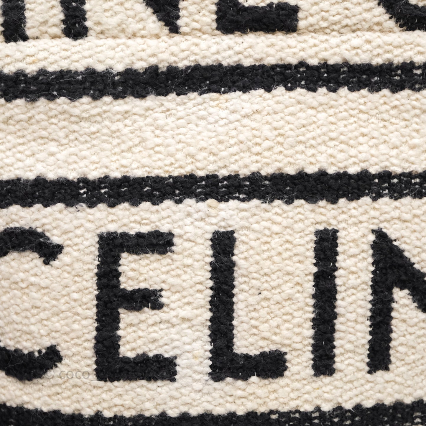 Celine Small Cabas Thais Textile with Celine All-Over White