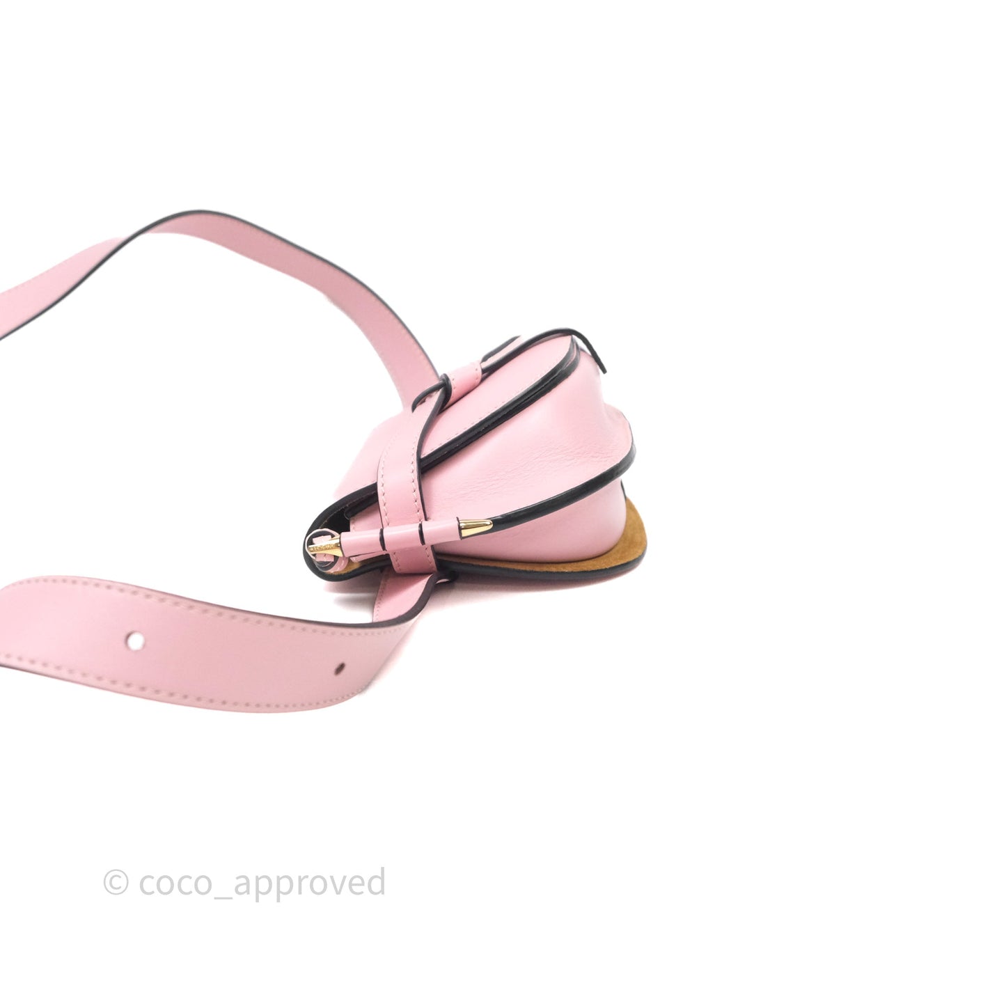 Loewe Mini Gate Belt Bag in Soft Calfskin Pink