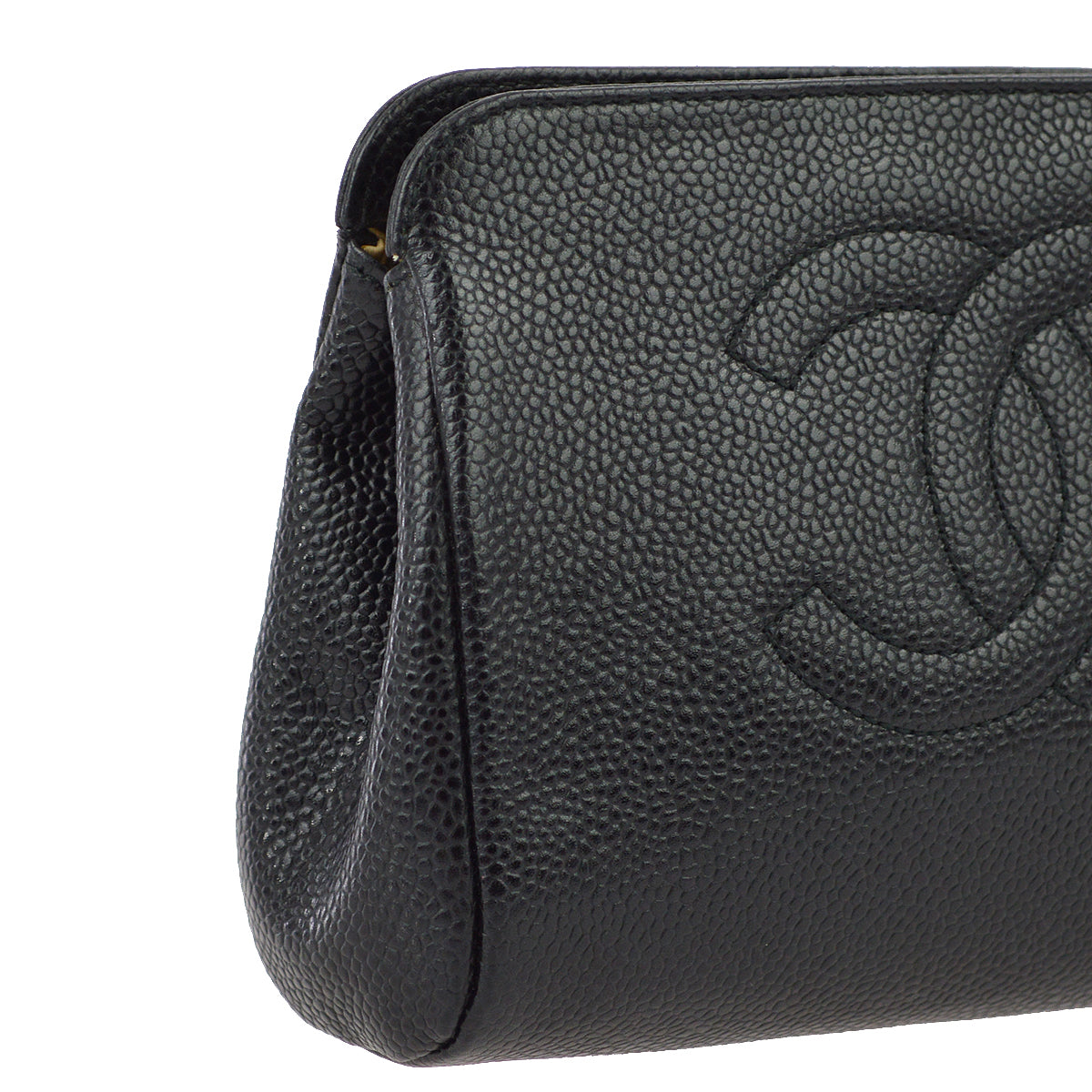 Chanel Black Caviar Cosmetic Pouch