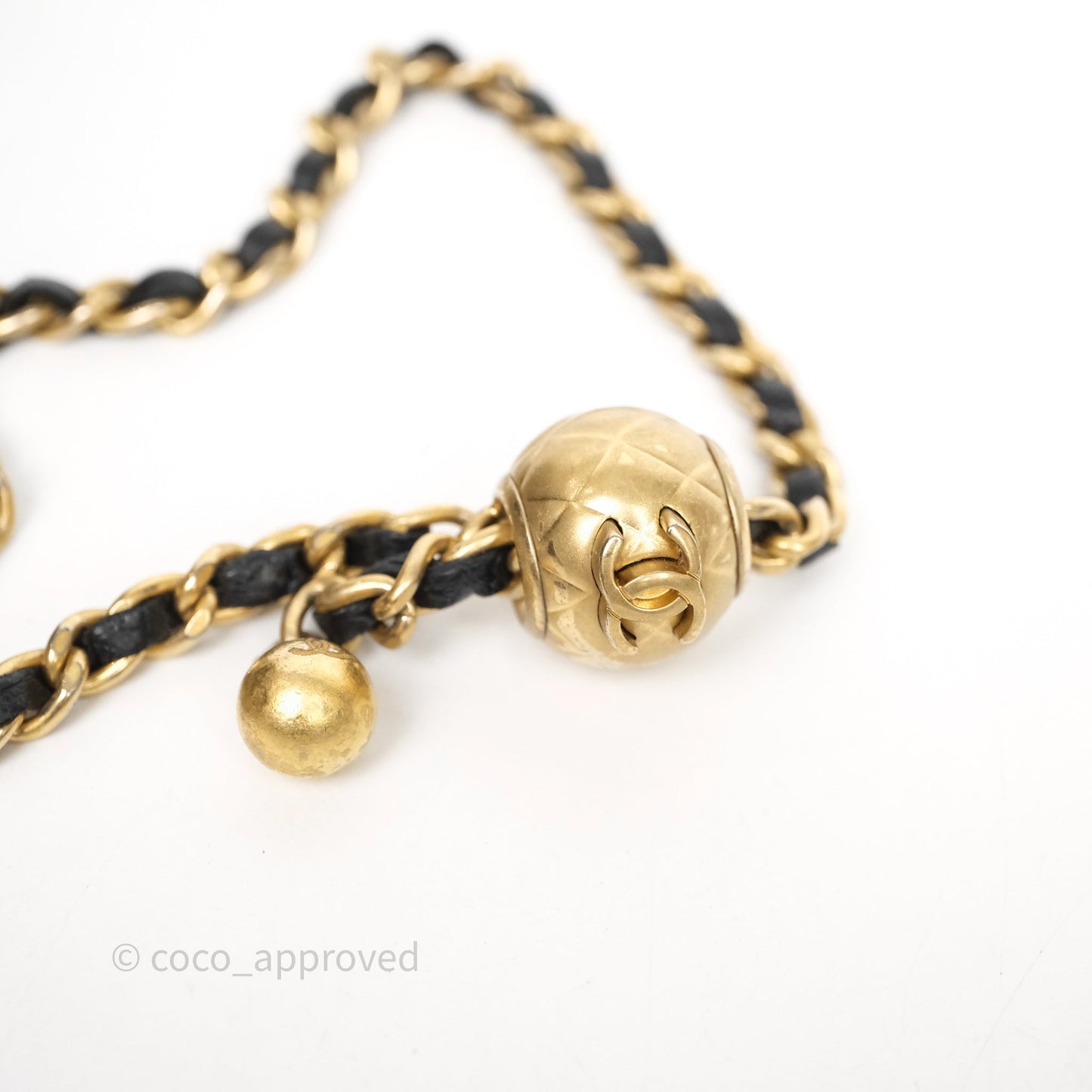 Chanel Mini Black Lambskin Vanity Pearl Crush With Chain Gold Hardware